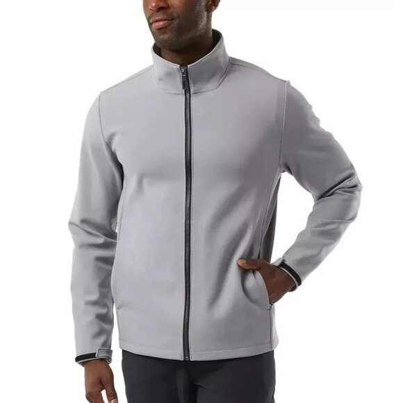 NEW 32 Degrees Heat Men's L Full-Zip Lightweight  Windbreaker Jacket Gray - Picture 1 of 10
